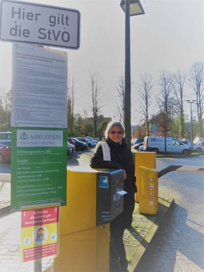 Parkplatzsituation Krankenhaus Heidberg Stand 12.02.2021 - 